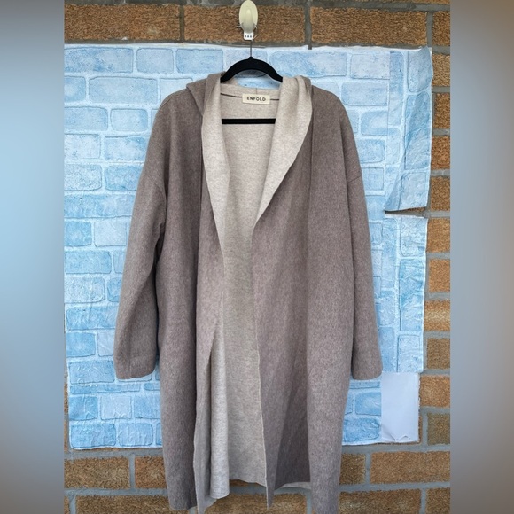 ENFOLD WOOL COAT SIZE XL - Picture 6 of 11